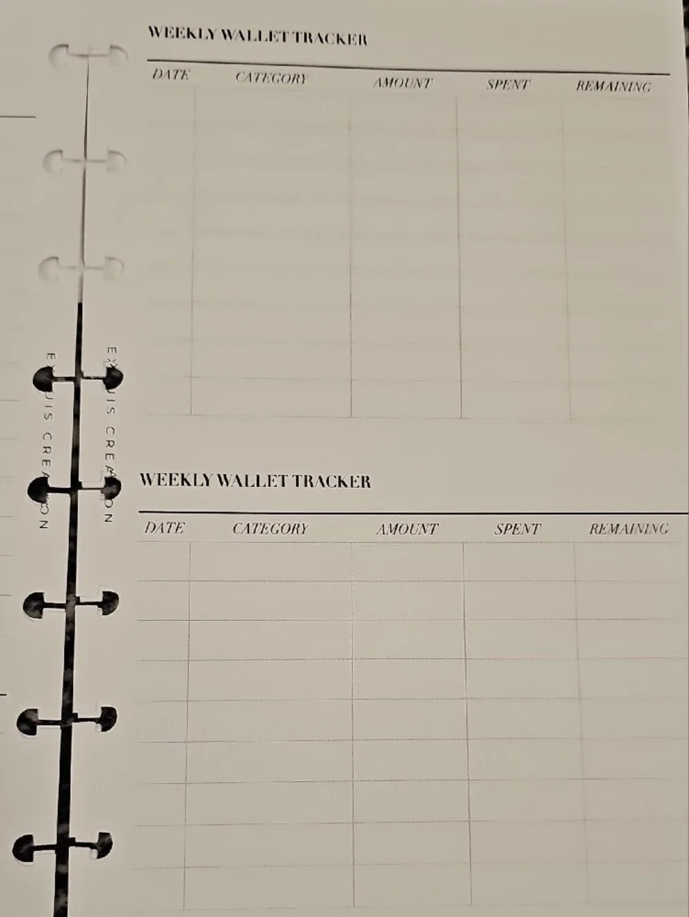 Exquis Creation Neutral Planner Stickers & Page Flags & Budget Inserts